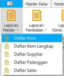 daftar item