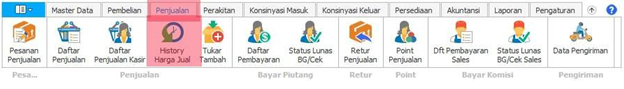 history harga jual