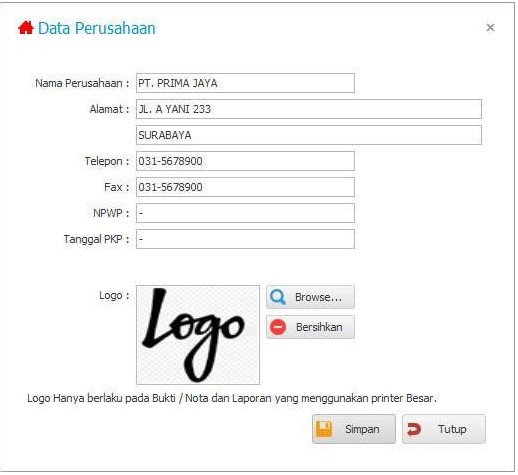 form data perusahaan