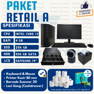 Paket Komputer Kasir Retail A