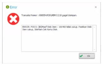 stok tidak cukup