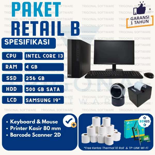 KOMPUTER KASIR PAKET RETAIL B